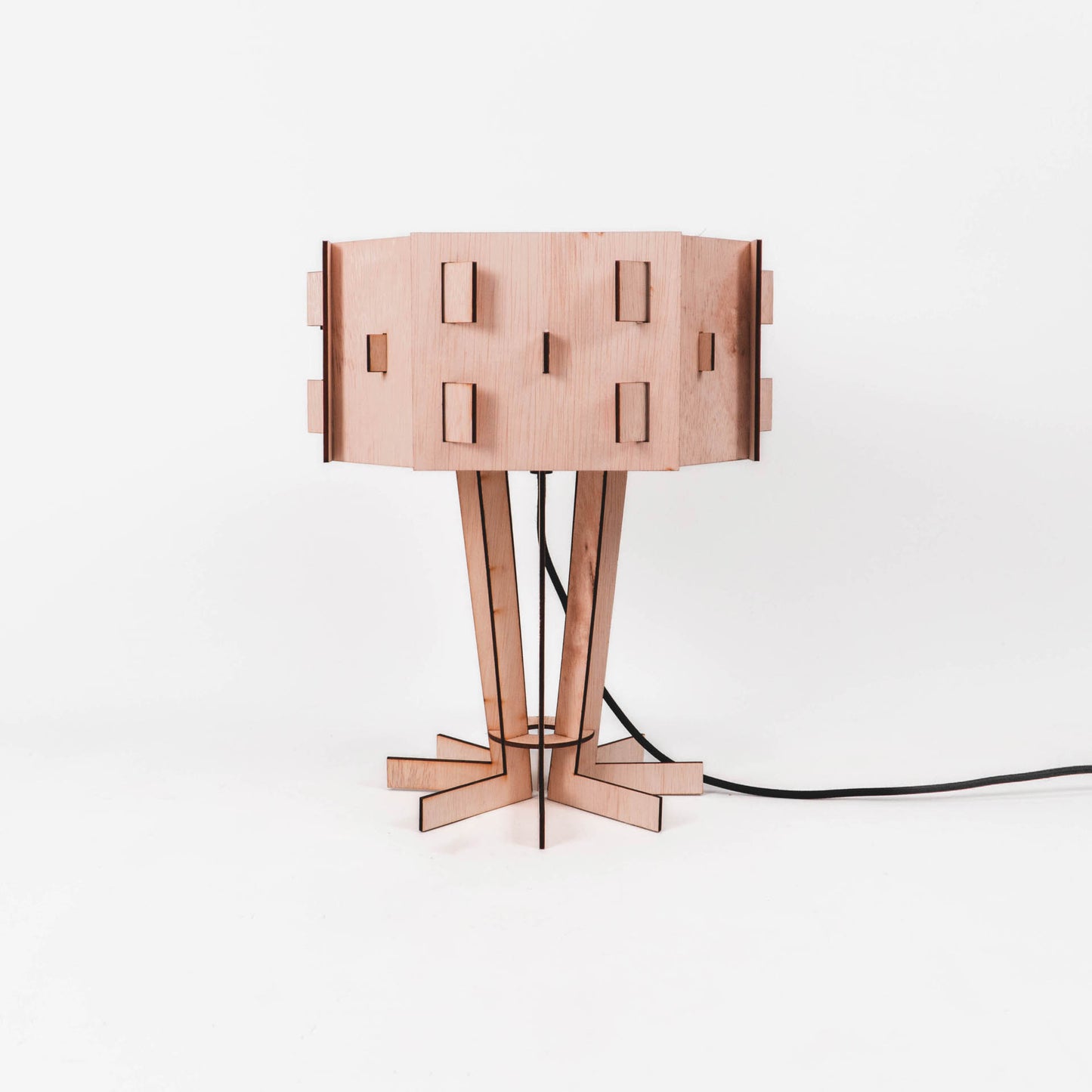 MORRIS tafellamp van WOMP de houten lamp