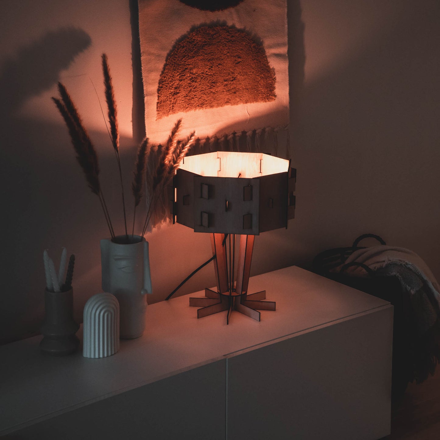 MORRIS tafellamp van WOMP de houten lamp