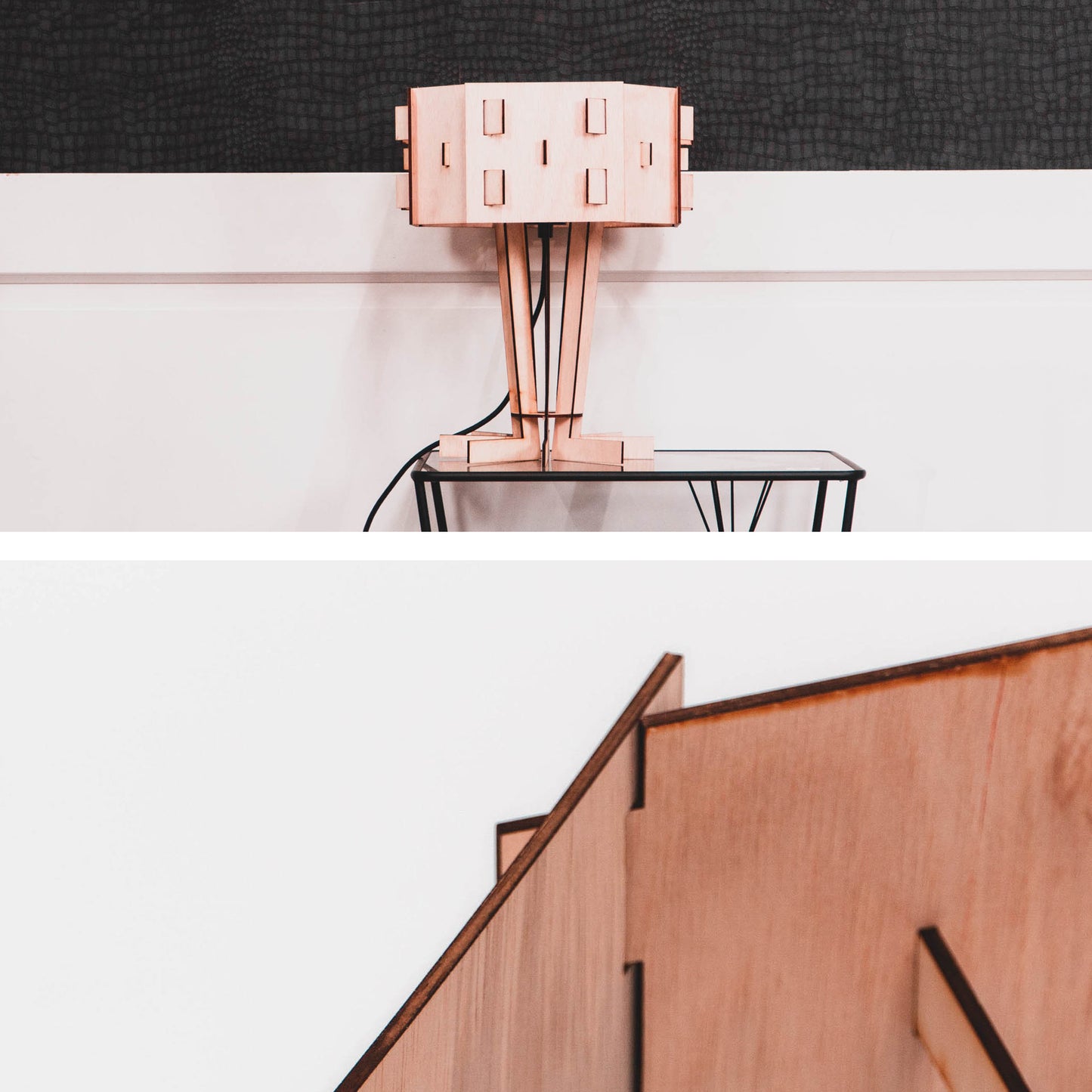 MORRIS tafellamp van WOMP de houten lamp