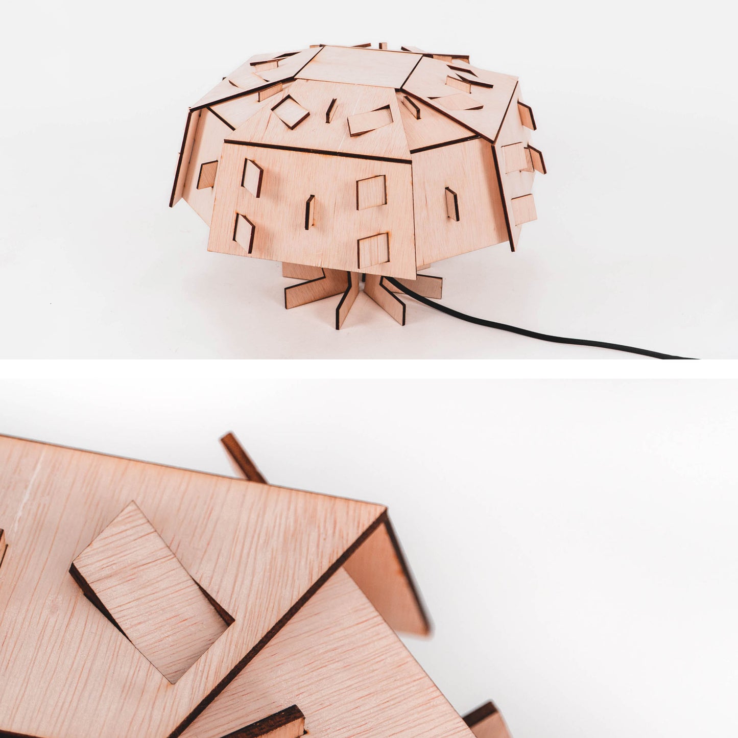 DEX tafellamp van WOMP de houten lamp
