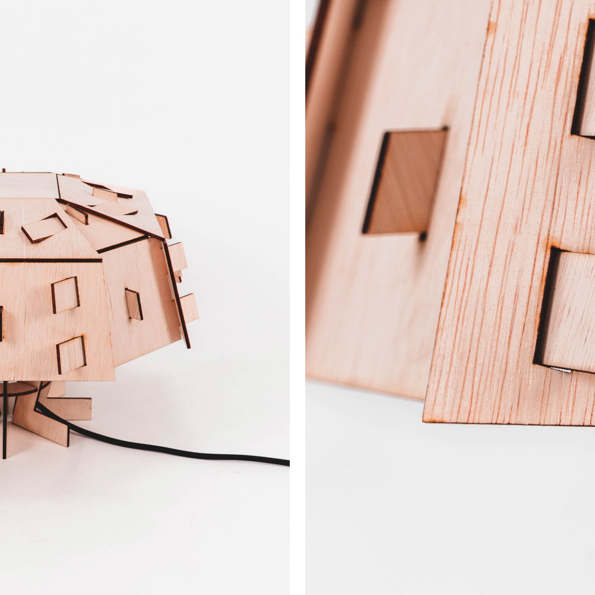 DEX tafellamp van WOMP de houten lamp